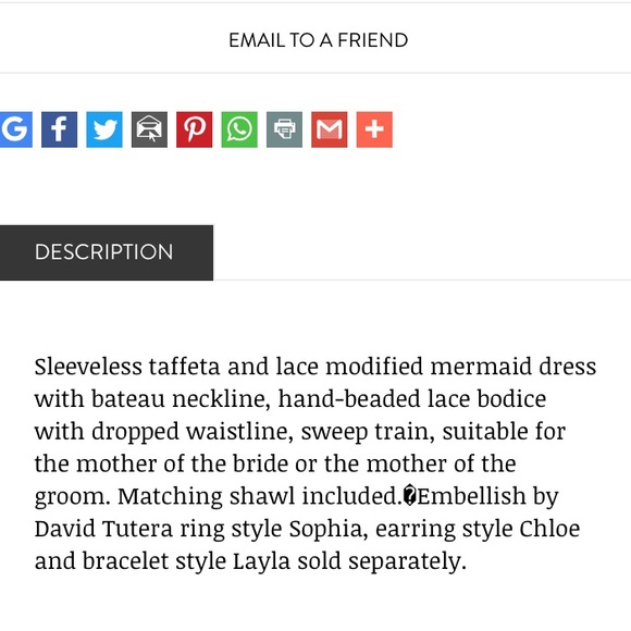 Montage by MonCheri sleeveless mermaid taffeta gown - Picture 5 of 9